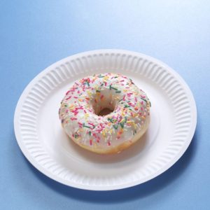 assiette carton blanche