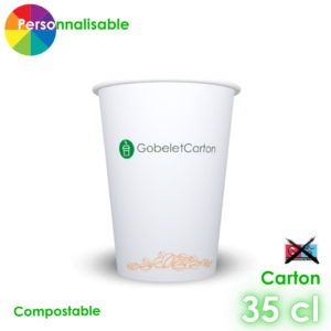 Gobelet personnalisable compostable 35cl 1