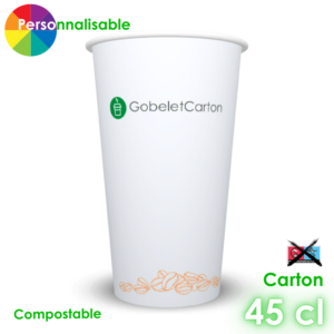 Gobelet personnalisable compostable 45cl 1